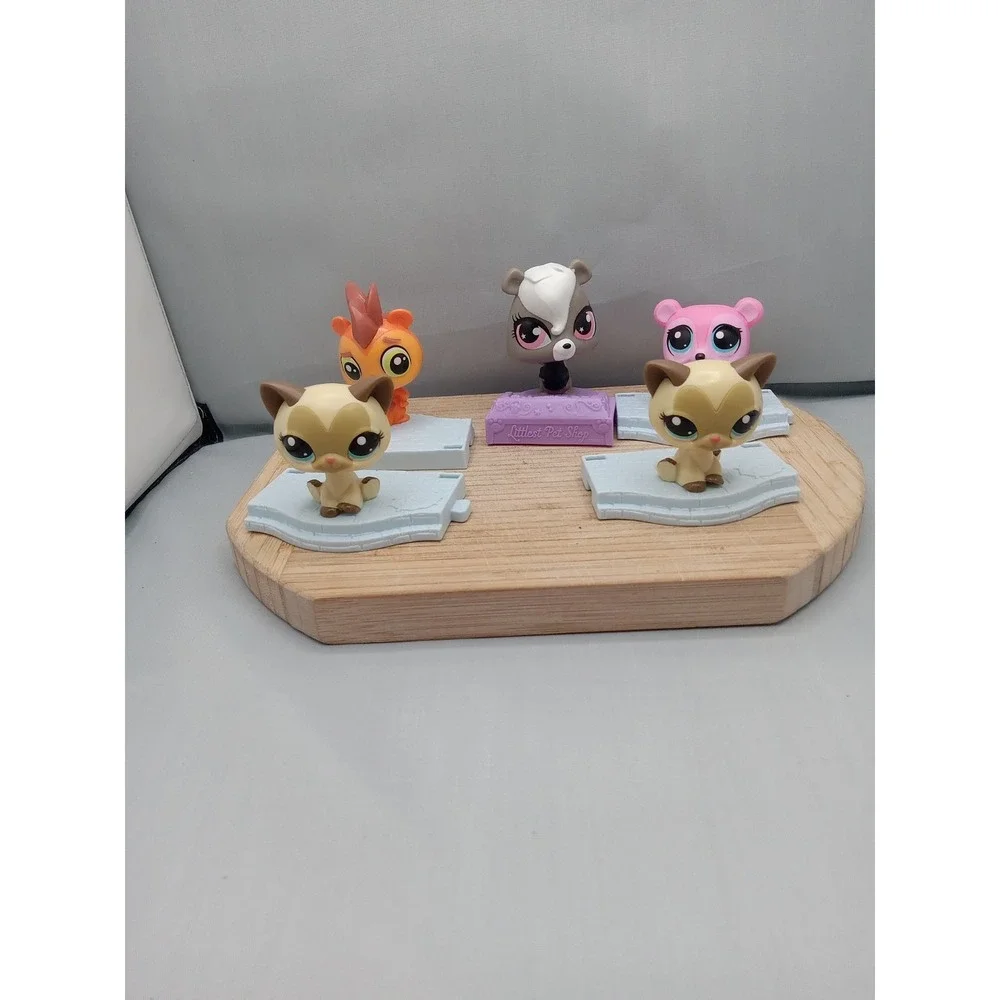 2 SHORTHAIR CAT&3 Others #McDonalds - Authentic Littlest Pet Shop -‎ Hasbro LPS